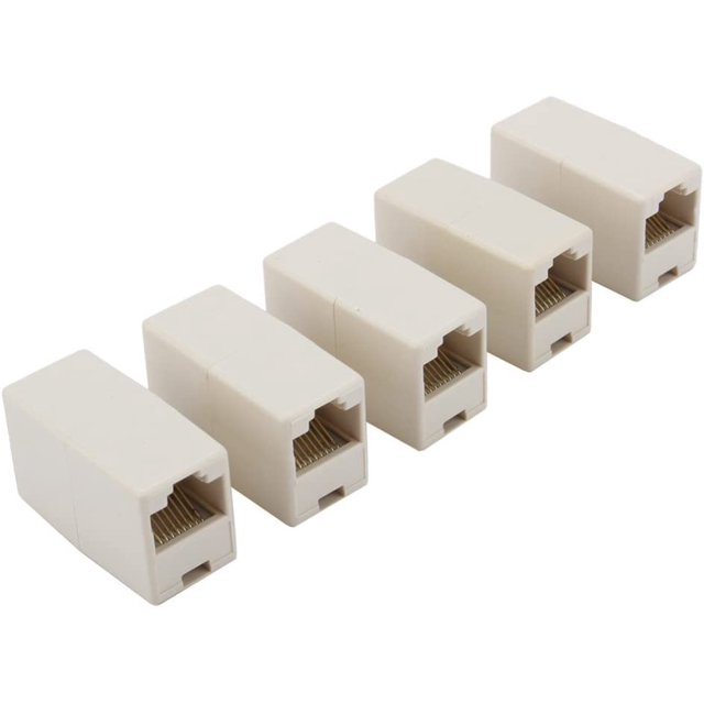 5 Pack Rj45 Coupler Female To Female Cord Connectors Newtwork