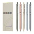 thumbnail image 1 of 5-Pack Rollerball Gel Pens with Fidget Roller Clip and Refills, Quick-Drying Ink for Smooth Writing and Note Taking(A), 1 of 3