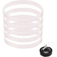 thumbnail image 1 of 5 Pack Rubber Gaskets Replacement Seal White O-Ring for Nutri Ninja Blender Replacement for Ninja Auto-iQ Pro Extractor CT680 BL456-30 BL480 BL681A BL682 BL640(3.94 inch Gaskets), 1 of 4