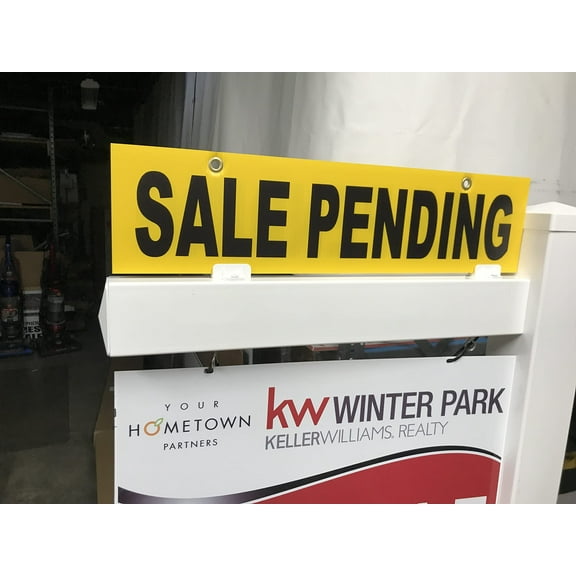 5 Pack SALE PENDING Yellow Sign Rider 6” x 24"