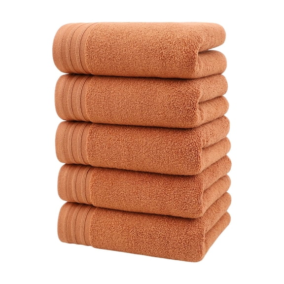 Satin Face Towels | 28.74x13.39 Inches | Soft Polyester Bath Towels for Adults | Thickened & Absorbent | Yellow, Brown, Beige, Khaki, Multicolor Options
