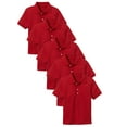 thumbnail image 1 of 5-Pack School Uniform Tagless Polo Tshirt for Little Boys & Big Boys, 1 of 7