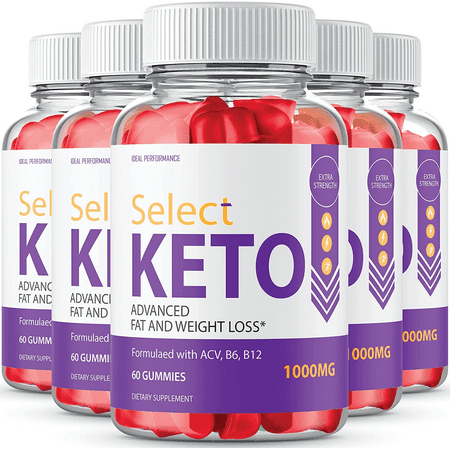 (5 Pack) Select Keto Gummies Keto Select ACV Keto Gummies Supplement (300 Gum
