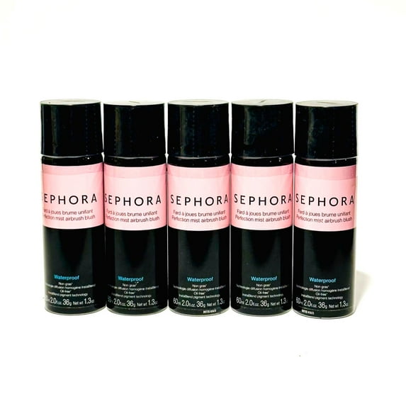 5 Pack Sephora Waterproof Airbrush Blush- Rose Without Thorns - 1.3oz *Sealed* Rare