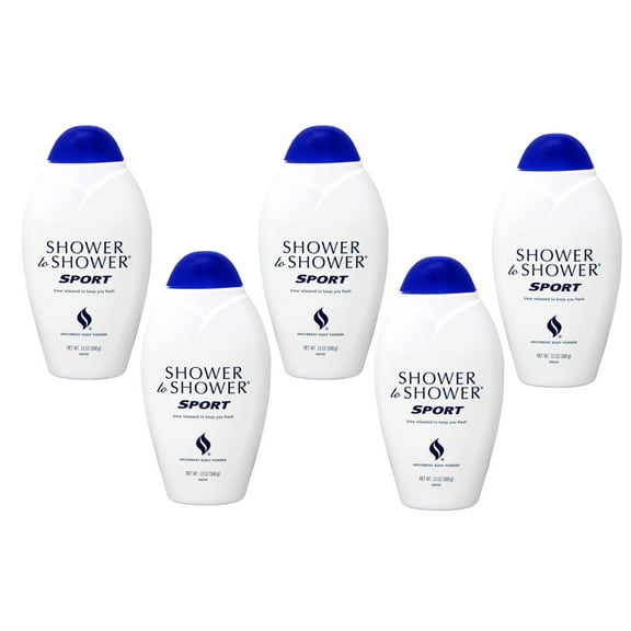 5 Pack - Shower to Shower Sport Absorbent Body Powder 13 Ounce