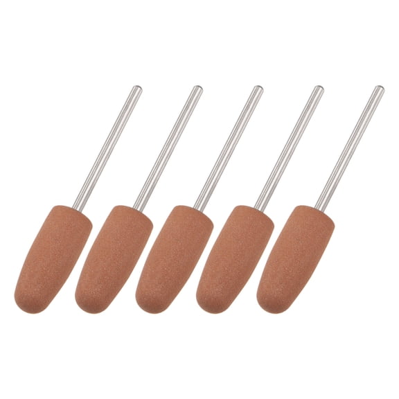 5 Pack Silicone Rubber Grinding Buffing Wheels 400 Grits 10mm Dia Cone Shape Polishing Head