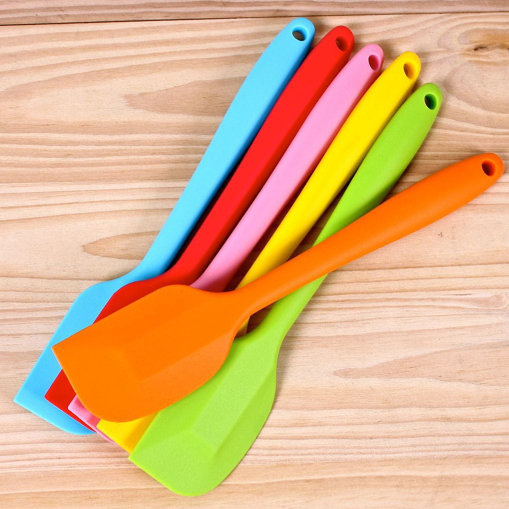 5 Pack Silicone Spatula Cooking Baking Scraper Cake Cream Butter Mixing  Batter tools
