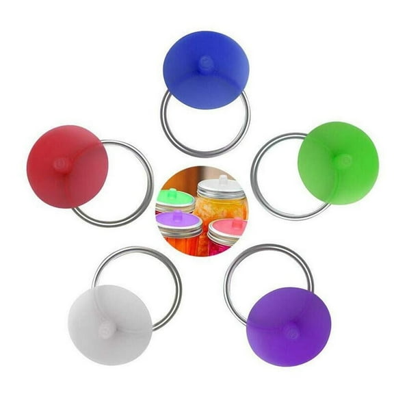5 Pack, Silicone Waterless Airlock, Silicone Pickle Tube, Water-Free Airtight Fermentation Cover