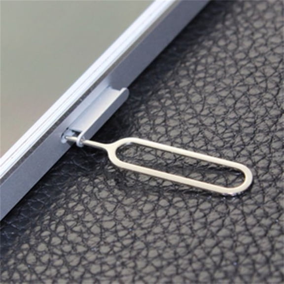 5 Pack Sim Card Tray Remover Eject Pin Key Tool for iPhone iPad Samsung Galaxy Smart Phone/Tablet and More (Silver)