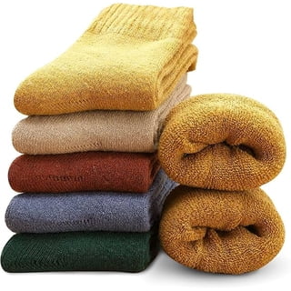 5 Pack - Size 6-12.5 (Hot Feet) WarmThermal Socks for Women - Cold Weather Winter Socks - Insulated Thick Warm Boot Socks