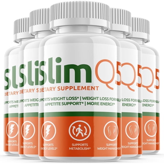 (5 Pack) Slim Q5 - Keto Weight Loss Formula - Energy & Focus Boosting Dietary Supplements for Weight Management & Metabolism - Advanced Fat Burn Raspberry Ketones Pills - 300 Capsules