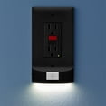thumbnail image 1 of 5 Pack, SnapPower MotionLight [FOR GFCI OUTLETS] - Motion Detecting LED Night Lights Built-In to Wall Plate - Bright/Dim/Off Options - Automatically On/Off Sensor - (Black, GFCI), 1 of 5