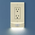 thumbnail image 1 of 5 Pack, SnapPower MotionLight [FOR STANDARD OUTLETS] - Motion Detecting LED Night Lights Built-In to Wall Plate - Bright/Dim/Off Options - Automatically On/Off Sensor - (Light Almond, Decor), 1 of 5