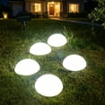 thumbnail image 1 of 5 Pack Solar Pebble Lights Outdoor, Solar Rock Lights Outdoor, Outdoor Waterproof Landscape Night Lights, Solar Stone Lights for Yard Walkway Patio Pathway Flowerbed Garden Decoration, 1 of 7