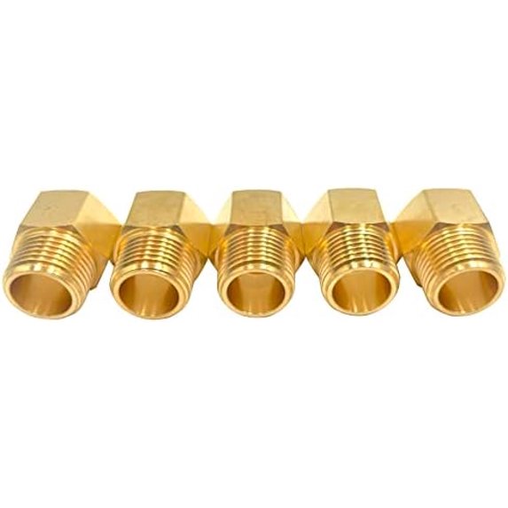 2PCS Brass Hex Nipple 1 NPT Male to Male Pipe Fittings Coupling