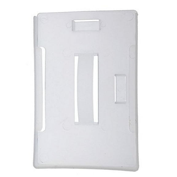 5 Pack - Specialist ID Lightweight Multi Card Badge Holder - Semi-Hard Plastic Holder for Multiple ID Badges (Up to 4 Standard Cards) Use Vertical or Horizontal