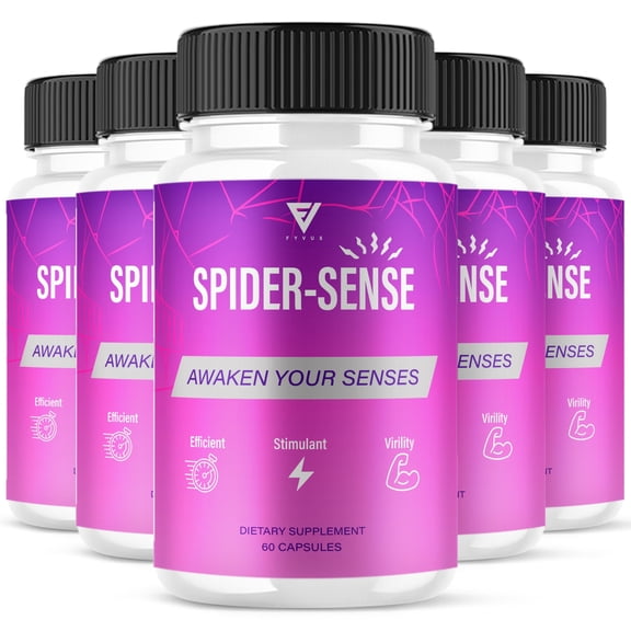 (5 Pack) Spider Sense Pills SpiderSense Supplement Max Strength (300 Capsules)
