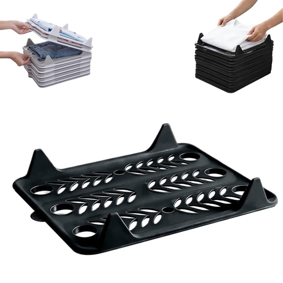 5 Pack Stackable Closet Organizer,Shirt Folding Boards & Shelf Dividers for Home, Apartment,Vertical Storage for T-Shirts, Jeans, Sweaters