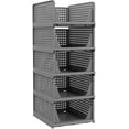 thumbnail image 1 of 5 Pack Stackable Plastic Storage Closet Organizers and Storage Bins Drawer Shelf Storage Container for Wardrobe Cupboard Kitchen Bathroom Office, 1 of 6