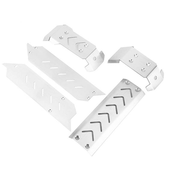 5-Pack Stainless Steel Chassis Guard Plates, Protector Set for 1/10 Scale X-MAXX RC Car