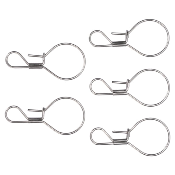 5-Pack Stainless Steel Live Fish Lock Buckles - Rustproof Stringer Clips for Freshwater & Saltwater Fishing 5PCS stainless steel Freshwater Saltwater Fishing Stringer Clip