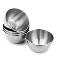thumbnail image 1 of 5 Pack Stainless Steel Soy Sauce Dish, 3.3" Small Metal Dipping Bowls, Mini Round Dip Cup for Prep Seasoning Condiment Snack Salad Dessert Spice Appetizer (Silver), 1 of 7