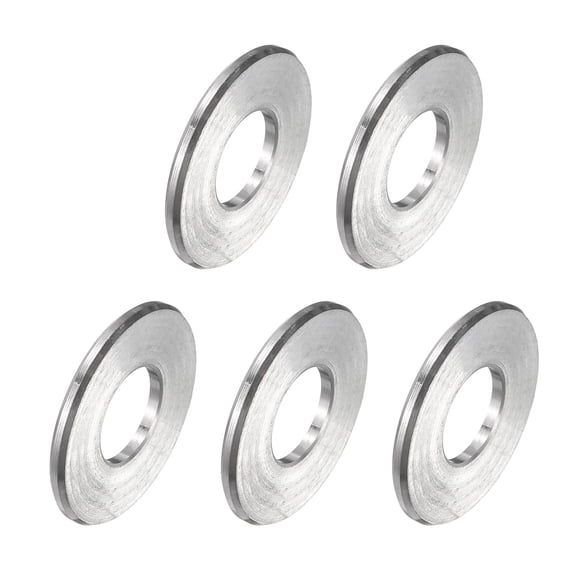 5 Pack Stainless Steel Spacer 5/16" Bore x 3/4" OD x 1/16" Length Screw Bushing Plain Finish Round Metal Spacer for M8 Screws Bolts and Rods