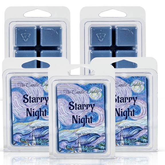 5 Pack - Starry Night - Best Night Ever Scented Wax Melt Cubes - 2 Oz x 5 Packs = 10 Ounces