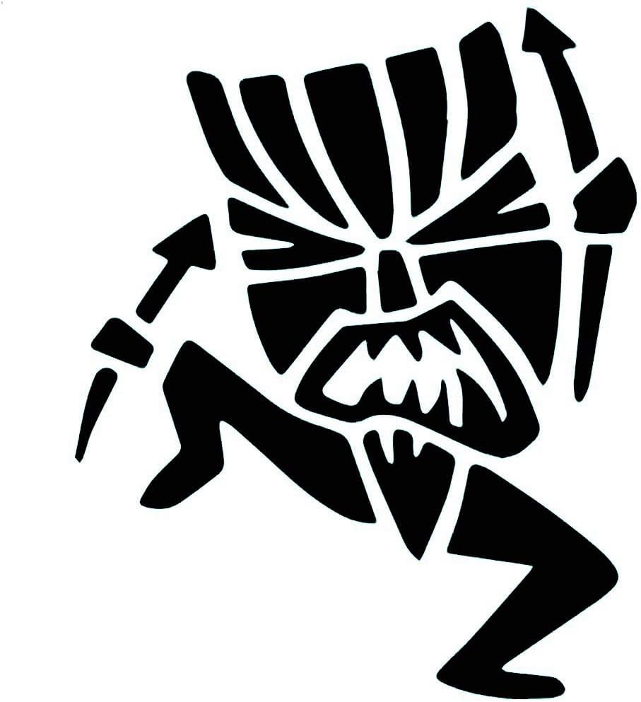 StickerDad Reflective Black Boxer Dog Peeking Vinyl Decal - 5 Inch Car, Laptop, Window Sticker (Made In USA)