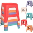 thumbnail image 1 of 5 Pack Stools for Classroom, Linor 12.9" H Stackable Colorful Nesting Plastic Stool, Backless Chairs Flexible Seating for School, Home, 1 of 8
