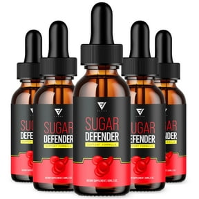 (5 Pack) Sugar Defender Drops Maximum Strength Formula Supplement for Health and Wellness Reviews SugarDefender (300ML)