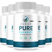 5 Pack Sugar Pure Balance Capsules Advanced Formula Supplement 300 Capsules