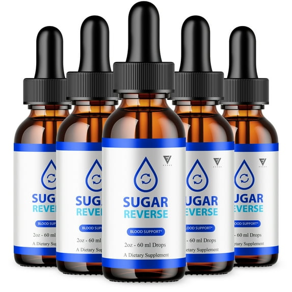 (5 Pack) Sugar Reverse Drops SugarReverse Glycogen Support Supplement (10oz)