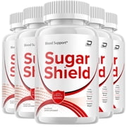5 Pack Sugar Shield Supplement, Sugar Shield Blood Support Pills, Sugar Shield Extra Strength Formula, Sugar Shield Advanced Formula Capsules, Sugar Shield Natural Blood Support 300 Capsules