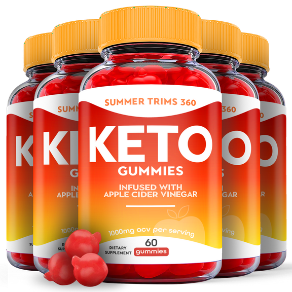 (5 Pack) Summer Trims 360 Keto ACV Gummies - Supplement for Weight Loss - Energy & Focus Boosting Dietary Supplements for Weight Management & Metabolism - Fat Burn - 300 Gummies