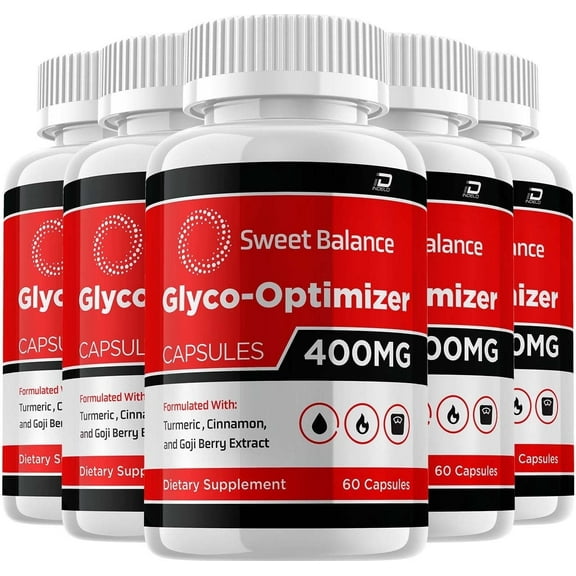 (5 Pack) Sweet Balance Glyco Optimizer Capsules Supplement - Sweet Balance Optimizer Advanced Formula, Sweet Balance, Sweet Balance Booster Reviews, Maximum Strength Glycogen (300 Capsules)