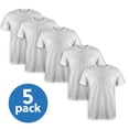 thumbnail image 1 of 5 Pack T Shirts for Men, 100% Cotton Crew Neck Tag Free Young Adult to Mens Shirt, 1 of 6