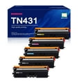 thumbnail image 1 of 5-Pack TN-431 Toner Cartridge Compatible for Brother TN-431 TN431 Toner forHL-L8260CDW HL-L8360CDW HL-L8360CDWT MFC-L8610CDW MFC-L8690CDW Printer Toner(TN431BK TN431C TN431M TN431Y), 1 of 6