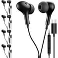 5 Pack TTech Type C Wired Headphones USBC Earbuds Earphones Compatible