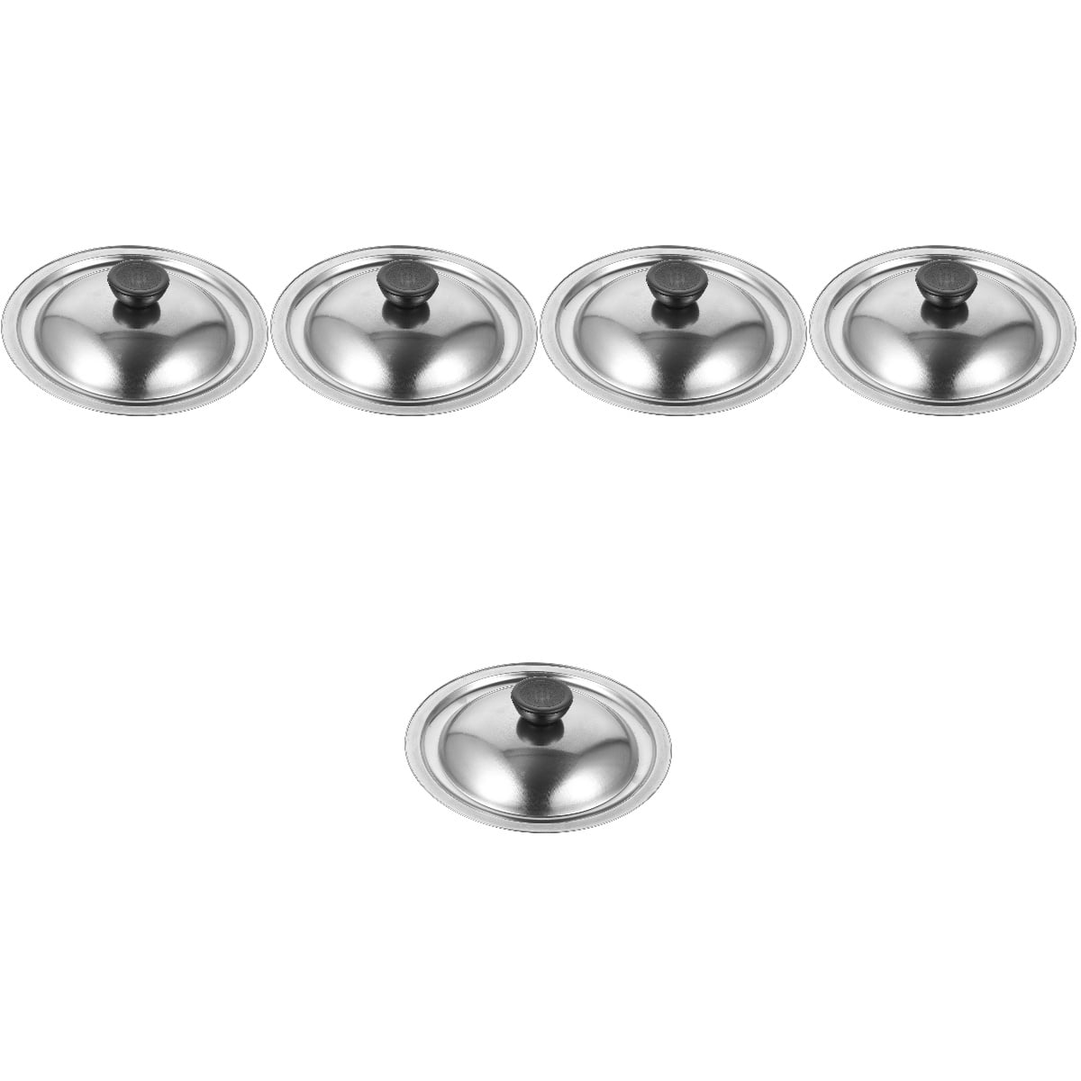 5 Pack Taste Cup Lid Lids Griddle Covers Flat Skillet Pans Stainless ...