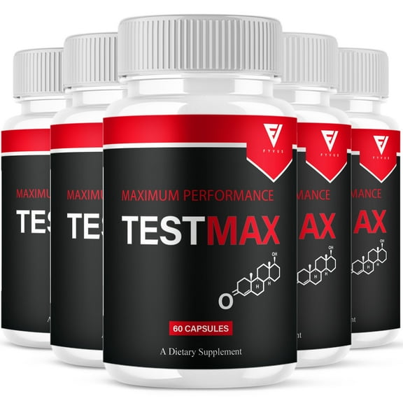 (5 Pack) TestMax Advanced Pills, Test Max Performance Supplement (300 Capsules)