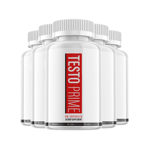 5-Pack Testoprime Capsules Extra Strength Formula Supplement Testo Prime (300 Capsules)