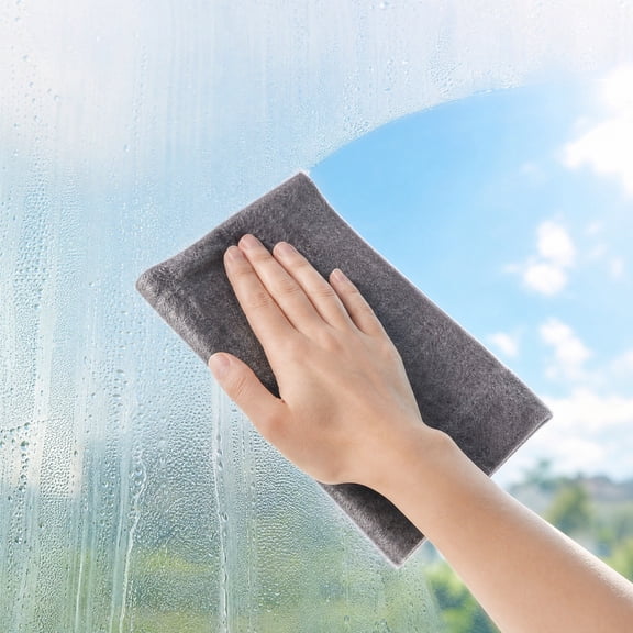 5 Pack Thickened Magic Cleaning Cloth, Reusable Magic Cleaning Cloths, Streak‑Free Reusable Miracle Cleaning Rags for Kitchen Surfaces, Glass Windows and Car Detailing