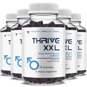 5 Pack Thrive XXL Gummies, ThriveXXL Male Performance Gummy 150 Gummies