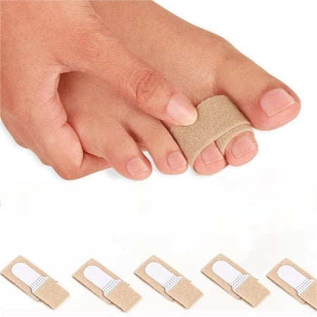 5 Pack Toe Wraps Splints Toe Cushioned Bandages Toes Protectors Toe Corrector Straighteners for Overlapping Toes, Crooked Toes, Toe Spacer for Men and Women