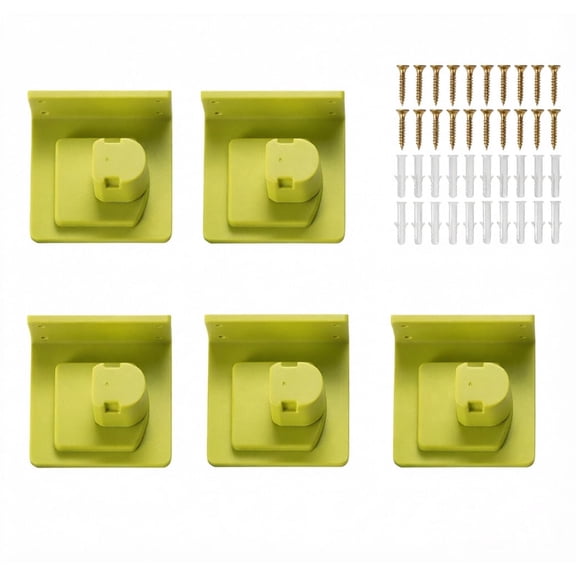 5 Pack Ryobi 18V Tool Holder, Wall Mount Storage Organizer for Garage