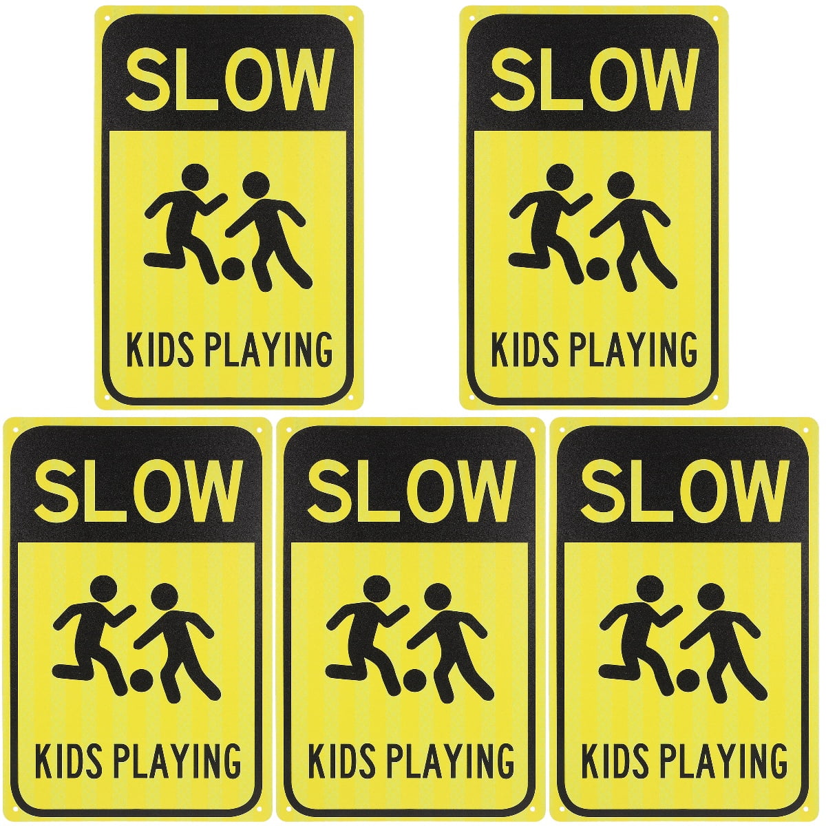 5 Pack Traffic Stop Slow Sign with Handle Safety Signs - Walmart.com