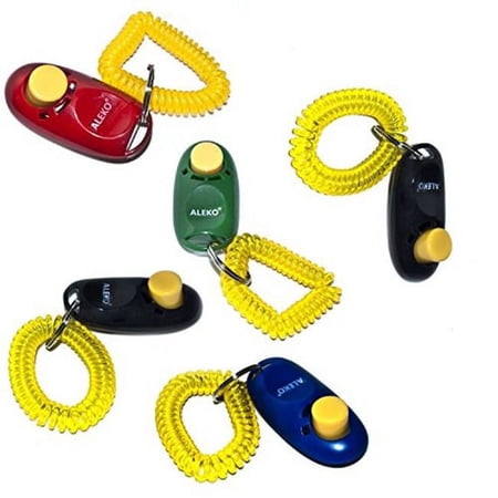 Dog Training Clicker, Multicolor - Pack of 5