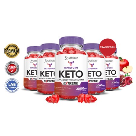 (5 Pack) Transform Keto Extreme ACV Gummies 2000mg Dietary Supplement 300 Gummys