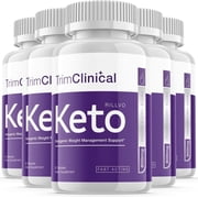 5 Pack Trim Clinical Keto Advanced Ketogenic Formula 300 Capsules